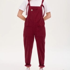 Lucy and yak wine overalls